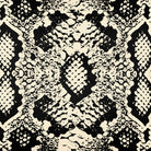 Upholstery Curtain Fabric - Luxury Eco - Friendly Velvet - Exotic Snake Print - Cream by Izabela Peters