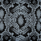 Upholstery Curtain Fabric - Luxury Eco - Friendly Velvet - Exotic Snake Print - French Grey by Izabela Peters