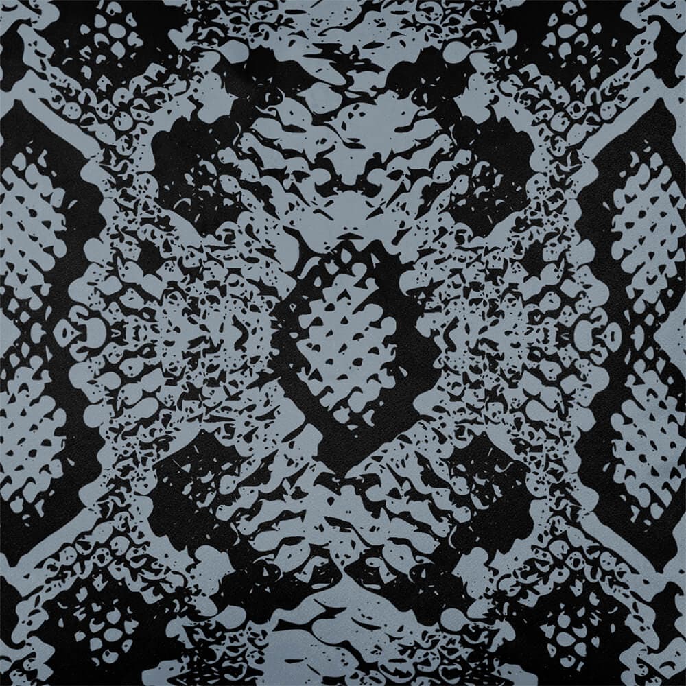 Upholstery Curtain Fabric - Luxury Eco-Friendly Velvet - Exotic Snake Print  IzabelaPeters French Grey  