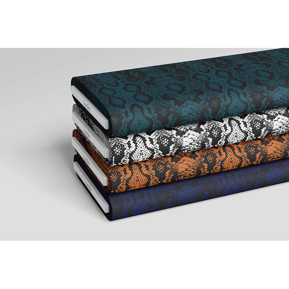 Upholstery Curtain Fabric - Luxury Eco-Friendly Velvet - Exotic Snake Print  IzabelaPeters   