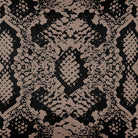 Upholstery Curtain Fabric - Luxury Eco - Friendly Velvet - Exotic Snake Print - Dovedale Stone by Izabela Peters
