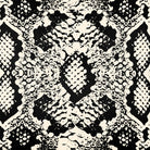 Upholstery Curtain Fabric - Luxury Eco - Friendly Velvet - Exotic Snake Print - Ivory Cream by Izabela Peters