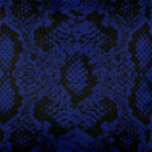 Upholstery Curtain Fabric - Luxury Eco - Friendly Velvet - Exotic Snake Print - Midnight by Izabela Peters