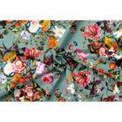 Upholstery Curtain Fabric - Luxury Eco - Friendly Velvet - Floral Dream - Blue Surf by Izabela Peters