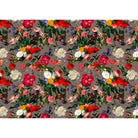 Upholstery Curtain Fabric - Luxury Eco - Friendly Velvet - Garden Bouquet - Dovedale Stone by Izabela Peters