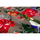 Upholstery Curtain Fabric - Luxury Eco - Friendly Velvet - Garden Bouquet - Dovedale Stone by Izabela Peters