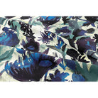 Herbaceous Border velvet fabric in Shades Of Sapphire On Gainsboro Grey