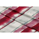 Infinity Stripe velvet fabric in Garnet Red On Gainsboro Grey