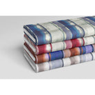 Infinity Stripe velvet fabric in Garnet Red On Gainsboro Grey