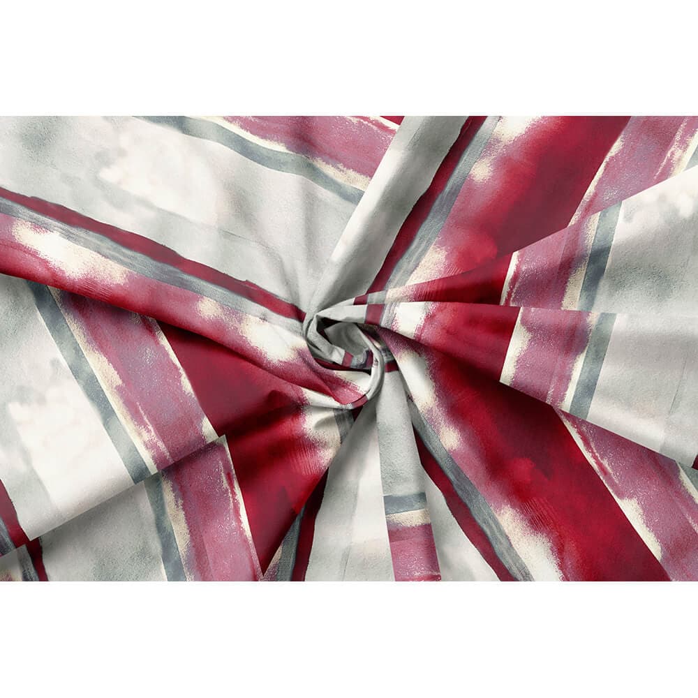 Upholstery Curtain Fabric - Luxury Eco-Friendly Velvet - Infinity Stripe  IzabelaPeters   