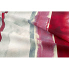 Infinity Stripe velvet fabric in Garnet Red On Gainsboro Grey