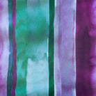 Upholstery Curtain Fabric - Luxury Eco - Friendly Velvet - Infinity Stripe - Violet On Shades Of Forest Green by Izabela Peters