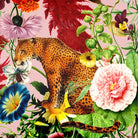 Upholstery Curtain Fabric - Luxury Eco - Friendly Velvet - Junglescape - Rosewater by Izabela Peters