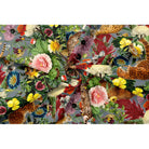 Junglescape velvet fabric in French Grey