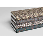 Leopard Print velvet fabric in Cream