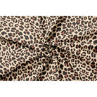 Leopard Print velvet fabric in Cream