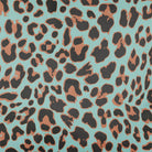 Upholstery Curtain Fabric - Luxury Eco - Friendly Velvet - Leopard Print - Blue Surf by Izabela Peters