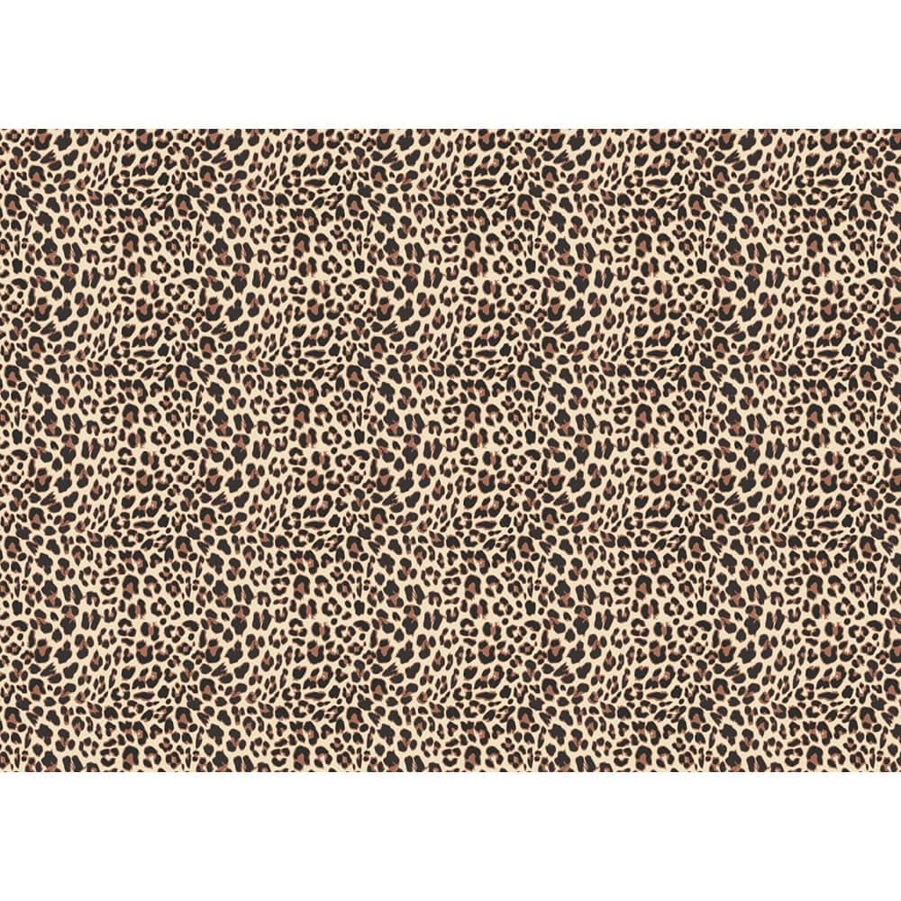 Leopard Print velvet fabric in Cream
