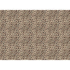 Leopard Print velvet fabric in Cream