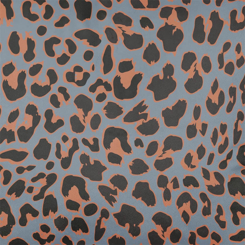 Upholstery Curtain Fabric - Luxury Eco - Friendly Velvet - Leopard Print - French Grey by Izabela Peters