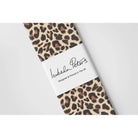 Leopard Print velvet fabric in Cream
