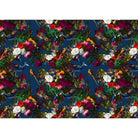 Manor House Garden velvet fabric in Estate Blue