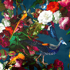 Upholstery Curtain Fabric - Luxury Eco - Friendly Velvet - Manor House Garden - Teal by Izabela Peters
