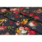 Monkey Puzzle velvet fabric in Graphite