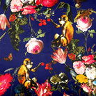Upholstery Curtain Fabric - Luxury Eco - Friendly Velvet - Monkey Puzzle - Midnight by Izabela Peters