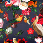 Upholstery Curtain Fabric - Luxury Eco - Friendly Velvet - Peruvian Paradise - Graphite by Izabela Peters