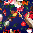Upholstery Curtain Fabric - Luxury Eco - Friendly Velvet - Peruvian Paradise - Midnight by Izabela Peters