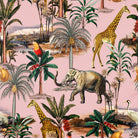 Upholstery Curtain Fabric - Luxury Eco - Friendly Velvet - Safari Voyage - Rosewater by Izabela Peters