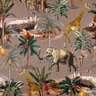 Upholstery Curtain Fabric - Luxury Eco - Friendly Velvet - Safari Voyage - Dovedale Stone by Izabela Peters