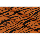Tiger Print velvet fabric in Orange