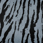Upholstery Curtain Fabric - Luxury Eco - Friendly Velvet - Tiger Print - French Grey by Izabela Peters