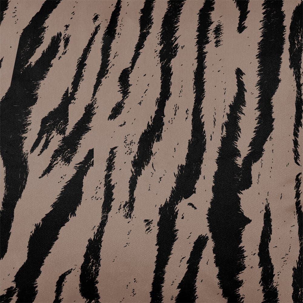 Upholstery Curtain Fabric - Luxury Eco-Friendly Velvet - Tiger Print  IzabelaPeters Dovedale Stone  