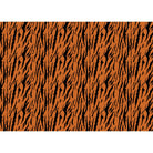 Tiger Print velvet fabric in Orange