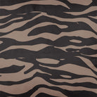 Upholstery Curtain Fabric - Luxury Eco - Friendly Velvet - Zebra Print - Dovedale Stone by Izabela Peters