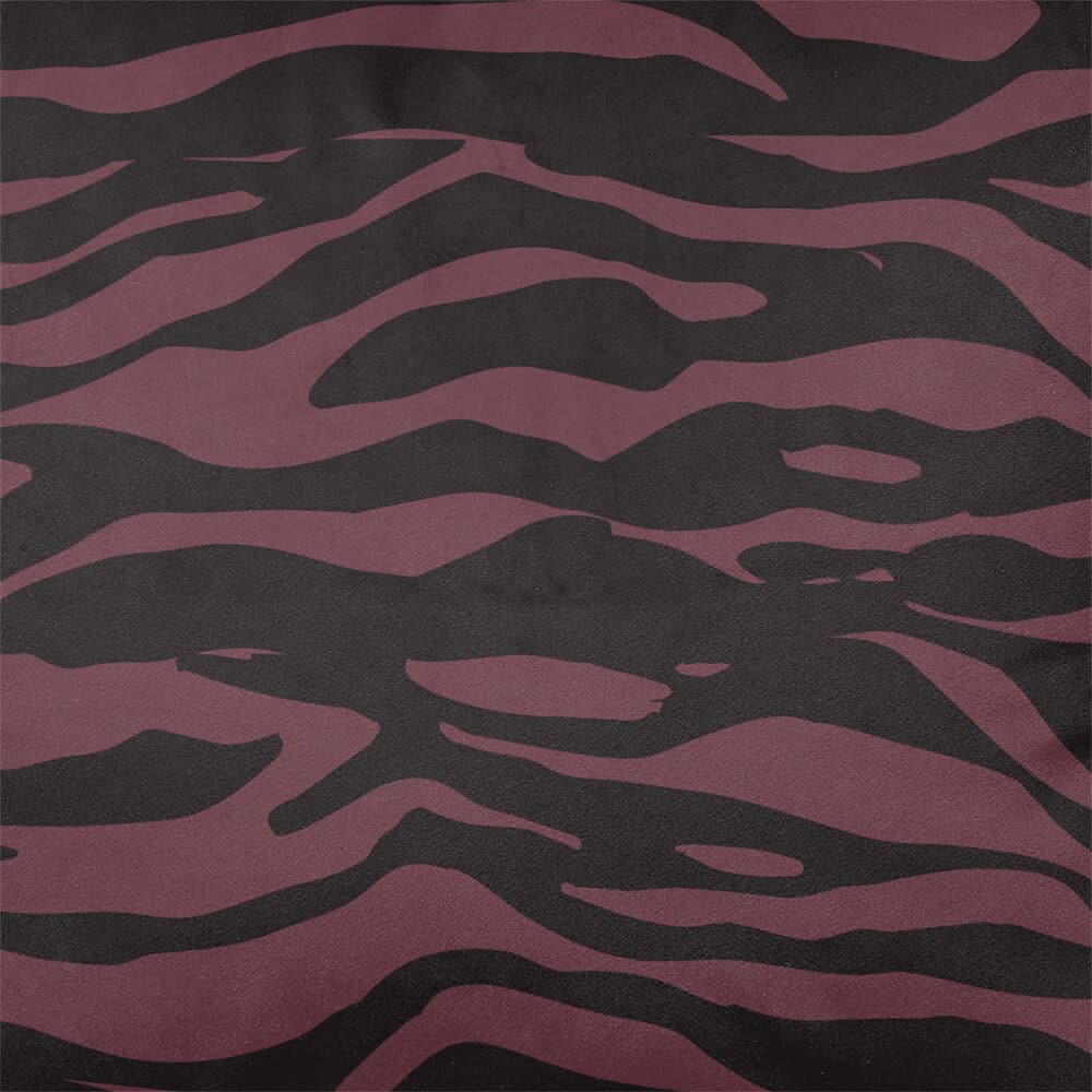 Upholstery Curtain Fabric - Luxury Eco-Friendly Velvet - Zebra Print  IzabelaPeters Italian Grape  