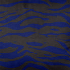 Upholstery Curtain Fabric - Luxury Eco - Friendly Velvet - Zebra Print - Midnight by Izabela Peters