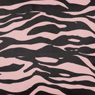 Upholstery Curtain Fabric - Luxury Eco - Friendly Velvet - Zebra Print - Rosewater by Izabela Peters