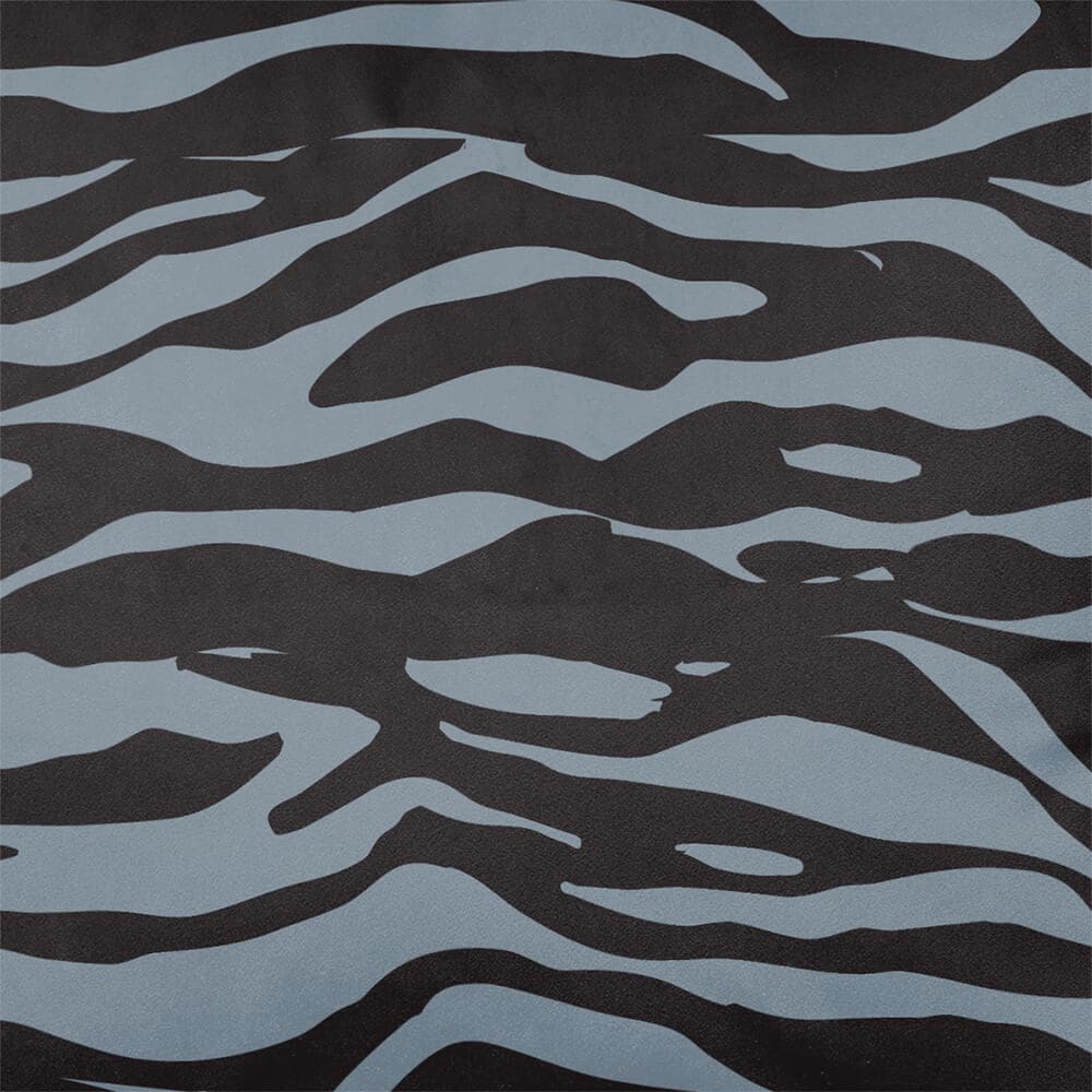 Upholstery Curtain Fabric - Luxury Eco - Friendly Velvet - Zebra Print - French Grey by Izabela Peters