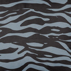 Upholstery Curtain Fabric - Luxury Eco - Friendly Velvet - Zebra Print - French Grey by Izabela Peters
