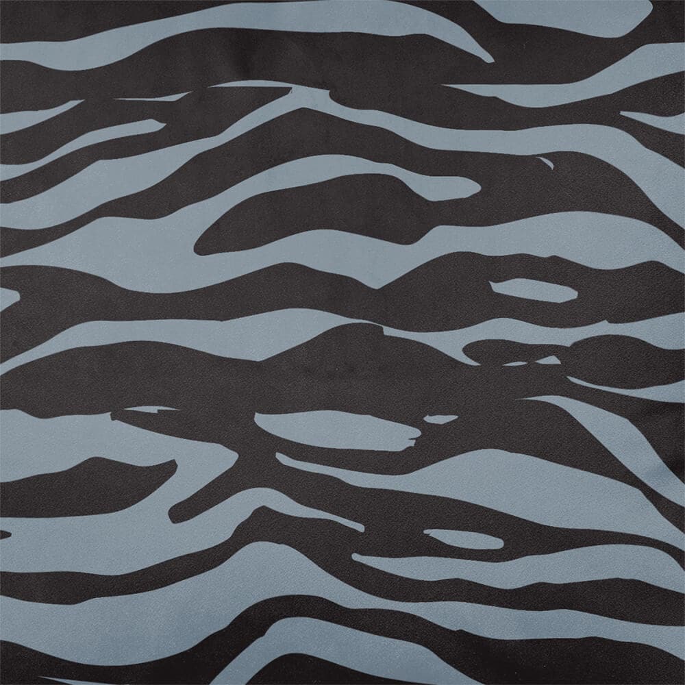 Upholstery Curtain Fabric - Luxury Eco-Friendly Velvet - Zebra Print  IzabelaPeters French Grey  